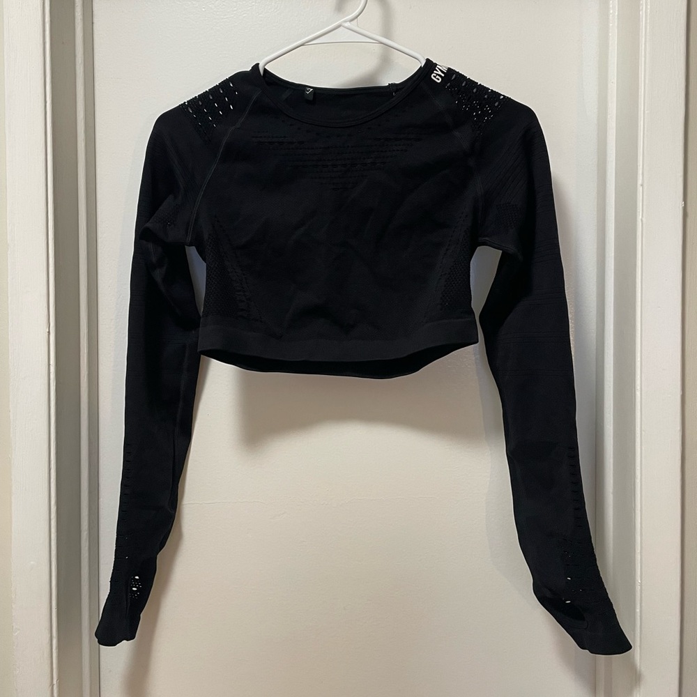 Gymshark Stretch Mesh Style Long Sleeve Workout Top